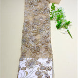 S23-294 Pearl embroidered fabric