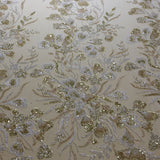 S24-318 Pearl embroidered fabric