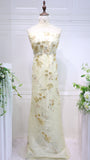 S23-290 bead embroidery  lace fabric high quality net lace fabric for wedding bridal  evening dress