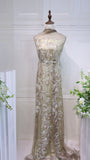 S23-291 bead embroidery  lace fabric high quality net lace fabric for wedding bridal  evening dress