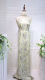 S24-021  bead embroidery  lace fabric high quality net lace fabric for wedding bridal  evening dress