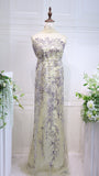 S24-76  bead embroidery  lace fabric high quality net lace fabric for wedding bridal  evening dress