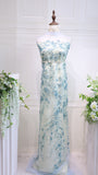 S24-76  bead embroidery  lace fabric high quality net lace fabric for wedding bridal  evening dress