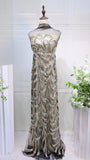 S24-108  bead embroidery  lace fabric high quality net lace fabric for wedding bridal  evening dress