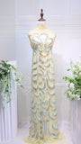 S24-108  bead embroidery  lace fabric high quality net lace fabric for wedding bridal  evening dress