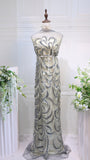 S24-108  bead embroidery  lace fabric high quality net lace fabric for wedding bridal  evening dress