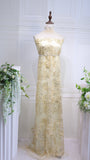 S24-059  bead embroidery  lace fabric high quality net lace fabric for wedding bridal  evening dress